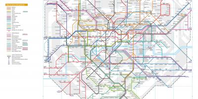 Железнодорожный карте Лондона