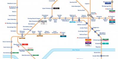 Надземная карте Лондона