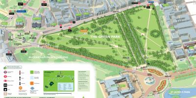 Карта Грин-парк Лондона