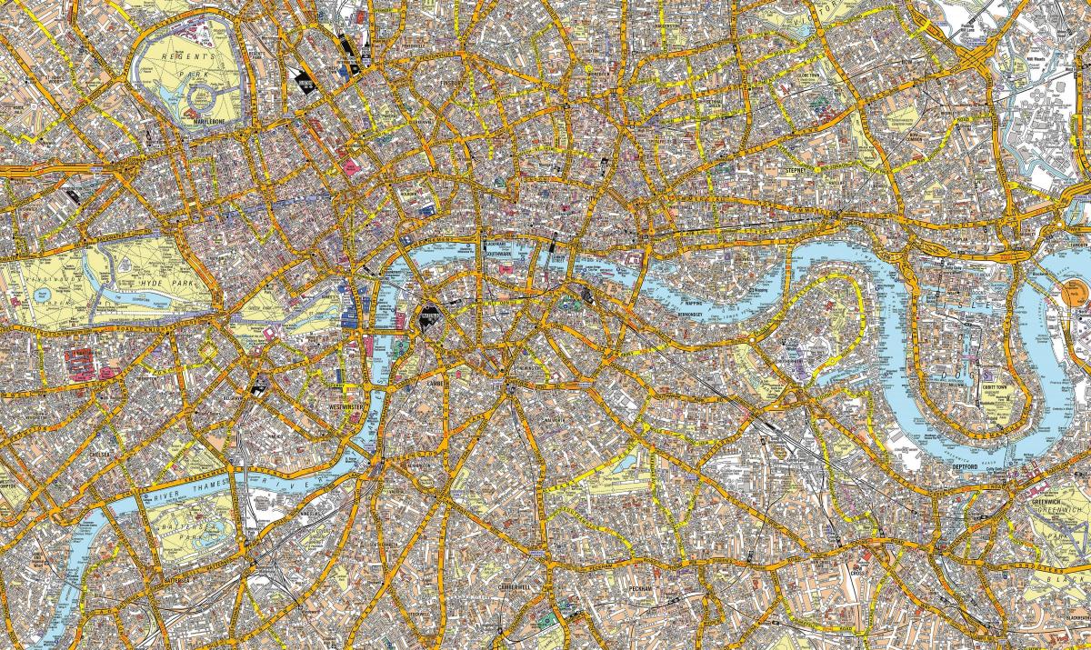 карта улиц Лондона