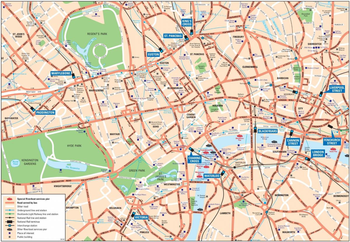 Лондон, Англия карта