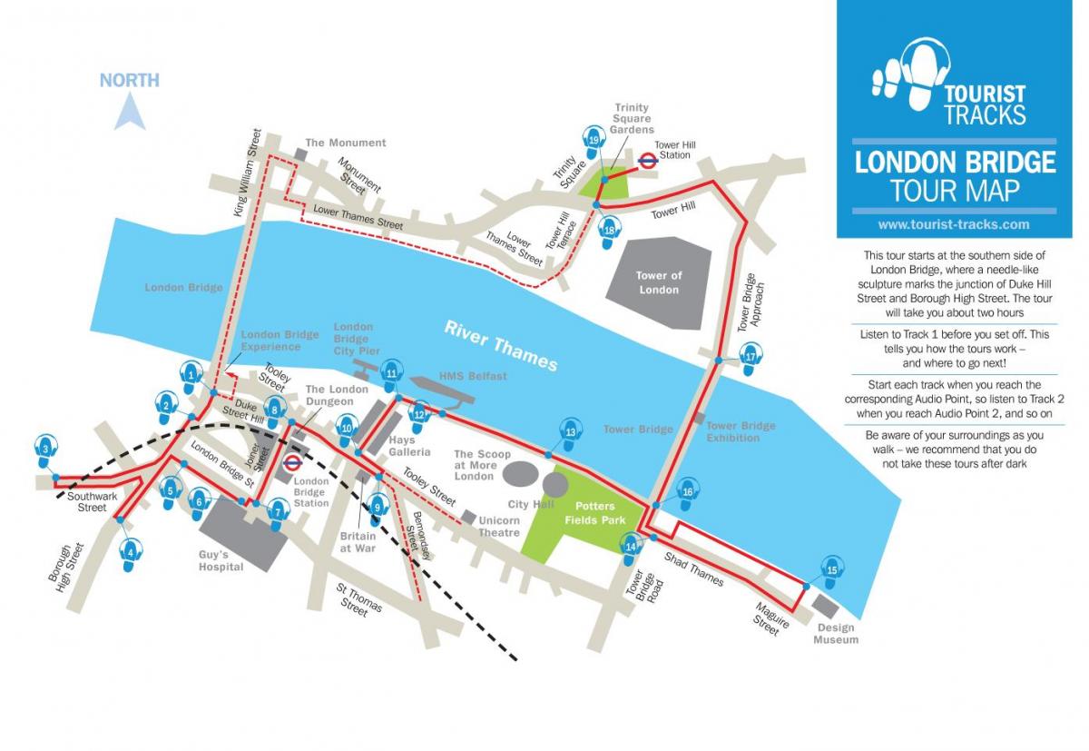 карта лондонского моста