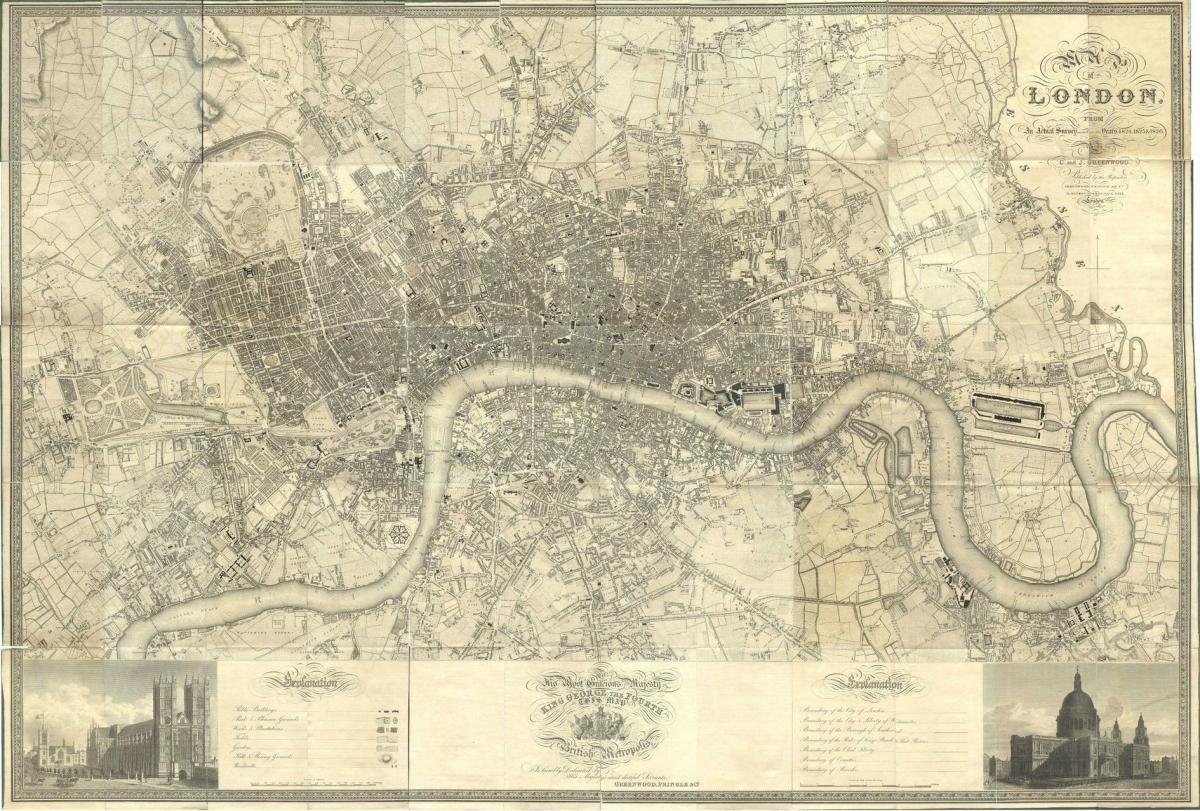 карта викторианского Лондона