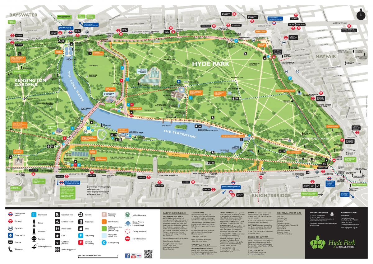 карта гайд-парк Лондон