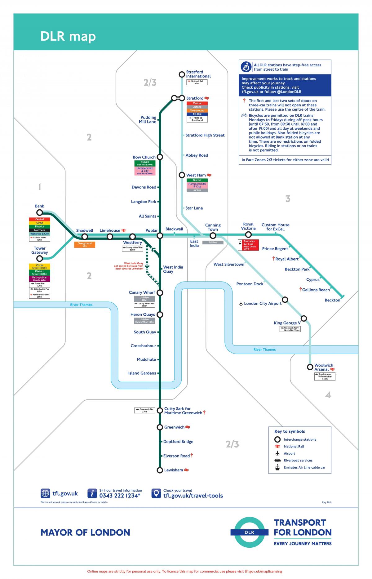 доклендское легкое метро Лондон карта