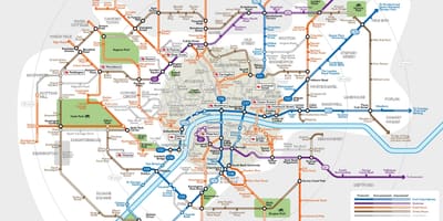 Карта Лондона на велосипеде