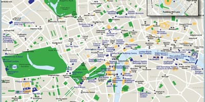 Туристическая карта Лондона