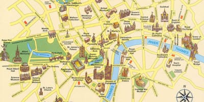 Карта центра Лондона