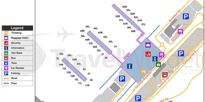 Карта аэропорт Станстед