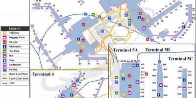 Карта аэропорт Хитроу