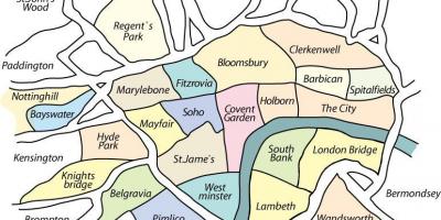 Соседство карте Лондона